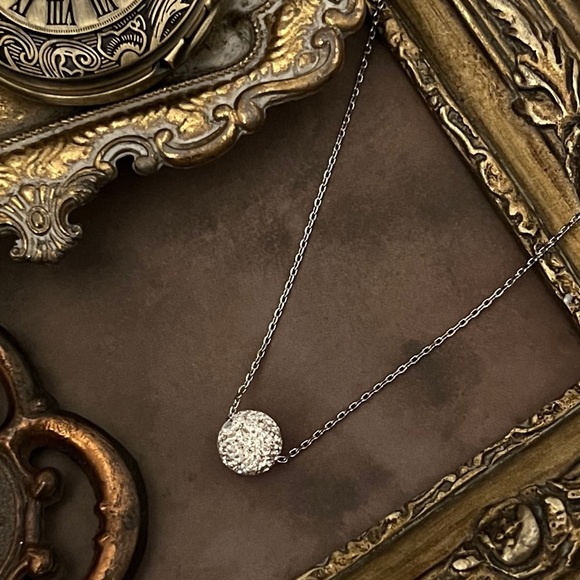 KATE SPADE • Silver Razzle Dazzle Crystal Ball Pendant Necklace - Picture 4 of 4